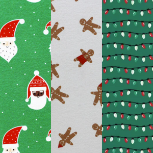 holiday paperless towels with santa and lights