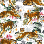 tigers with palm leaves paperless towel